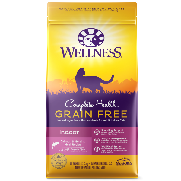 Wellness Complete Health Grain Free Indoor: Salmon & Herring 無穀物室內貓配方 5lb8oz